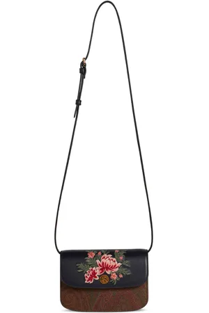 Etro Mini sac à bandoulière Essential à fleurs brodées