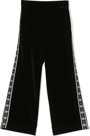 Chiara Ferragni Pantalon en velours à motif Eyelike
