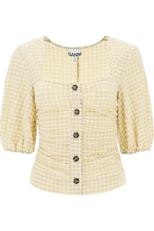 Ganni Blouse à carreaux