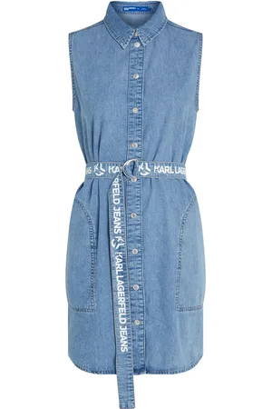 Karl Lagerfeld Robe en jean à design sans manches