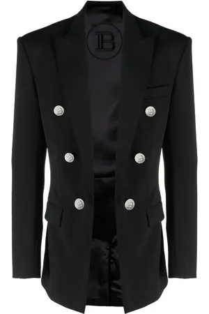 Balmain Veste de costume à boutonnière croisée