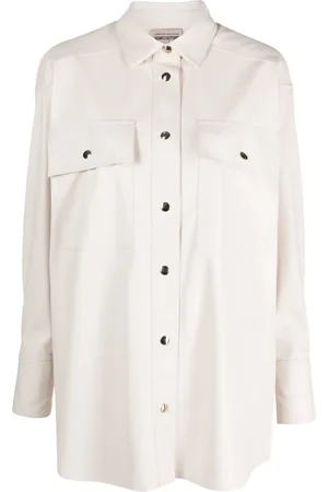 SEMICOUTURE Chemise en cuir artificiel