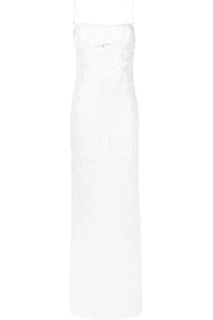 Retrofete Robe longue Landy à dentelle fleurie
