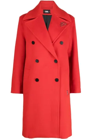 Karl Lagerfeld Manteau mi-long à boutonnière croisée
