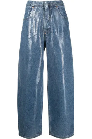Maison Margiela Jean ample à fini verni