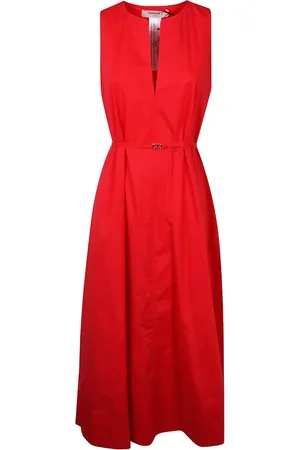 Twin-Set Robe mi-longue à taille ceinturée