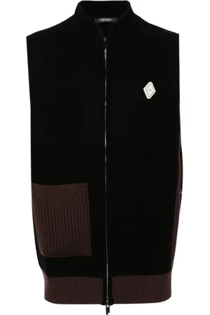A-cold-wall* Gilet en laine à logo appliqué