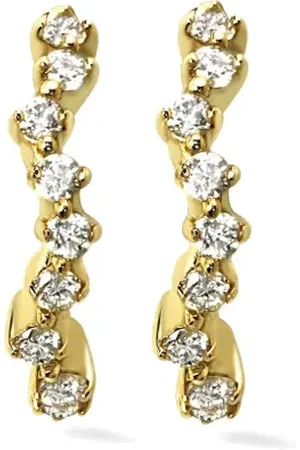 Lark & Berry Créoles Night Wanderer en 14ct pavées de diamants