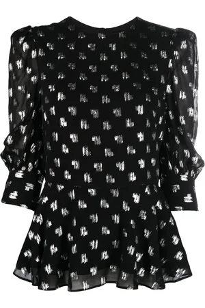 Karl Lagerfeld Blouse évasée à motif monogrammé
