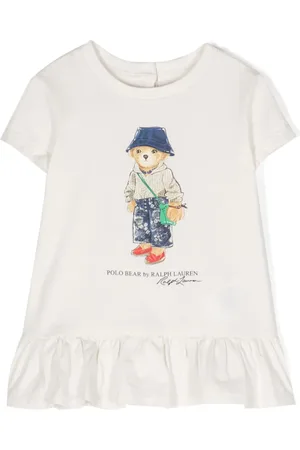 Ralph Lauren T-shirt en coton à imprimé Polo Bear