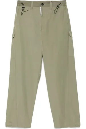 GCDS Pantalon en popeline à taille élastiquée