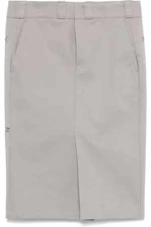 Maison Margiela Jupe en coton à coupe mi-longue