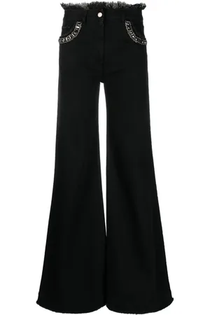 Alberta Ferretti Jean ample à taille haute