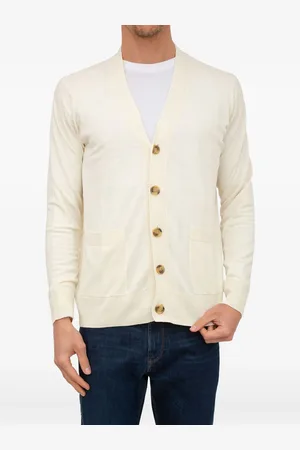 Paolo Pecora Cardigan en lin mélangé à col v