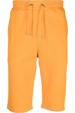 Balmain Short en coton à taille à lien de resserrage