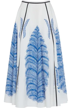 Giambattista Valli Jupe mi-longue à imprimé graphique
