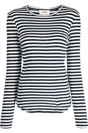 YMC T-shirt Charlotte rayé à manches longues