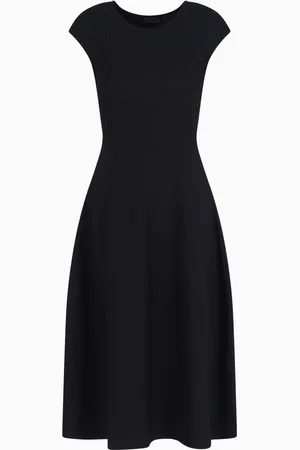 Armani Exchange Robe nervurée à mancherons