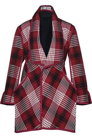 Issey Miyake Veste à carreaux