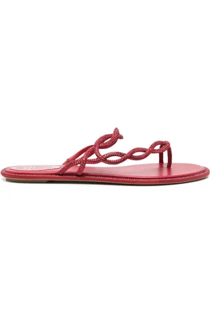 RENE CAOVILLA Claquettes à ornements strassés