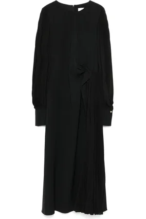 NISSA Robe longue à design plissé
