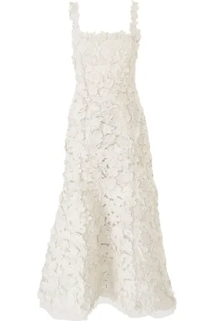 Carolina Herrera Robe mi-longue à broderies