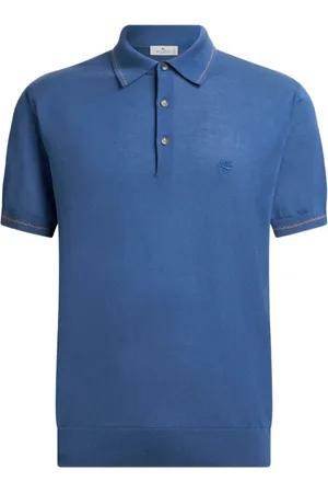 Etro Polo en coton à motif Pegaso