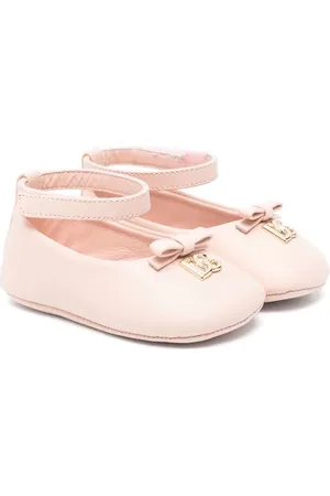 Dolce & Gabbana Ballerines en cuir à plaque logo