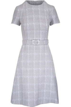 Kiton Robe en tweed à carreaux