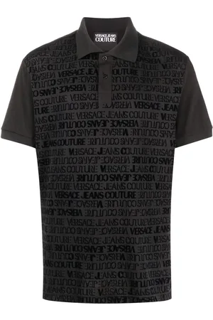 VERSACE Polo à logo imprimé