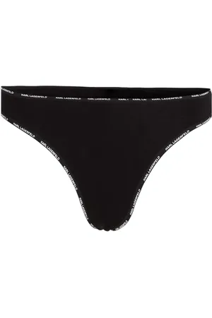 Karl Lagerfeld Tanga Brazilian à logo imprimé