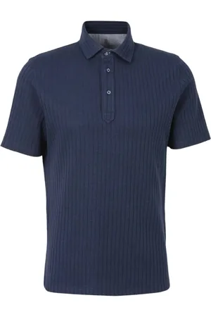 Brunello Cucinelli Polo en maille à design nervuré