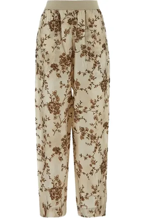 UMA WANG Pantalon à fleurs