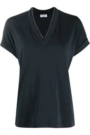 Brunello Cucinelli Blouse à manches courtes