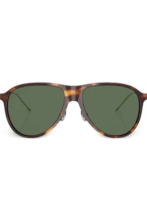 Brunello Cucinelli Lunettes de soleil à monture pilote
