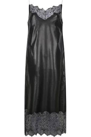 Givenchy Robe en cuir à coupe mi-longue