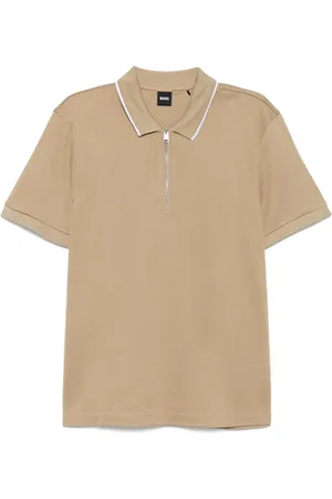 HUGO BOSS Polo Structured Zip Placket