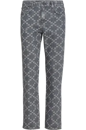 Karl Lagerfeld Jean droit à logo en jacquard
