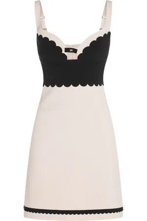 Elisabetta Franchi Robe-débardeur festonnée