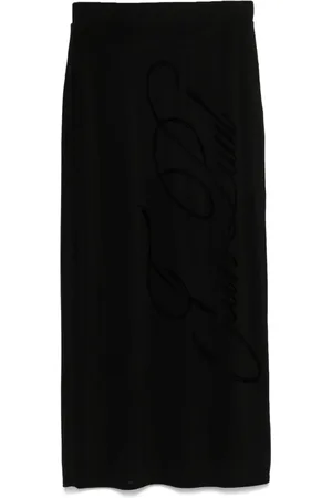 Jean Paul Gaultier Jupe mi-longue à logo floqué