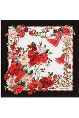 Dolce & Gabbana écharpe à roses imprimées