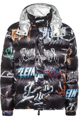 Philipp Plein Veste matelassée à logo imprimé