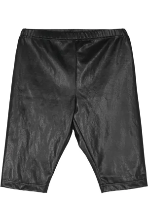 JUNYA WATANABE Short en cuir artificiel à taille élastiquée