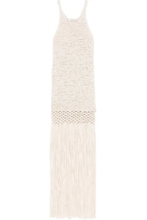 Serafini Robe longue à franges