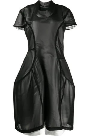 Comme des Garçons Robe mi-longue à design asymétrique