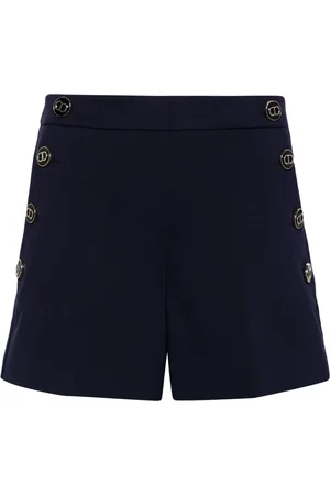 Twin-Set Short slim à logo embossé