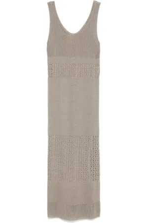 Max Mara Robe en maille à coupe longue