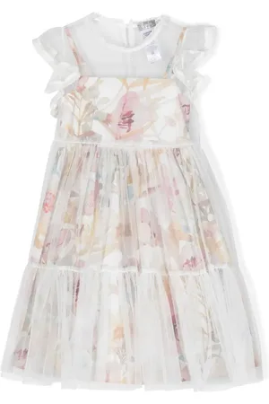 Il gufo Robe en tulle à fleurs