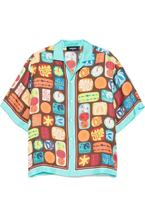 Dsquared2 Chemise imprimée à détail noué