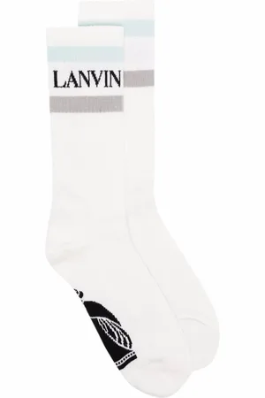 Lanvin Chaussettes à logo en intarsia